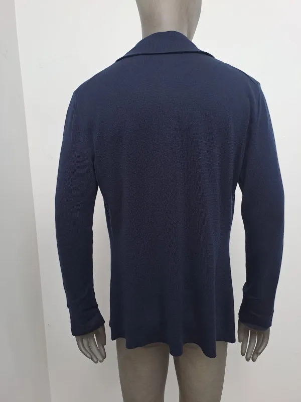 Produkt #davidetest Blazer Dzianinowy Granatowy Obraz